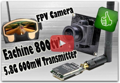 FPV комплект Eachine 800TVL + 600mwt 5.8 Ghz. 600mwt 5.8 Ghz. RC LIFE