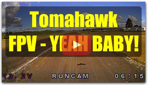Durafly Tomahawk FPV полетный тест с Runcam Swift 3 Micro
