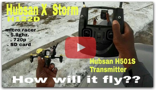Hubsan H122D X4 Storm with the H501S Transmitter