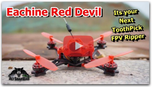 Видео обзор квадрокоптера Eachine Red Devil