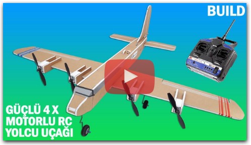 Как сделать RC-самолет с мощными четырьмя двигателями